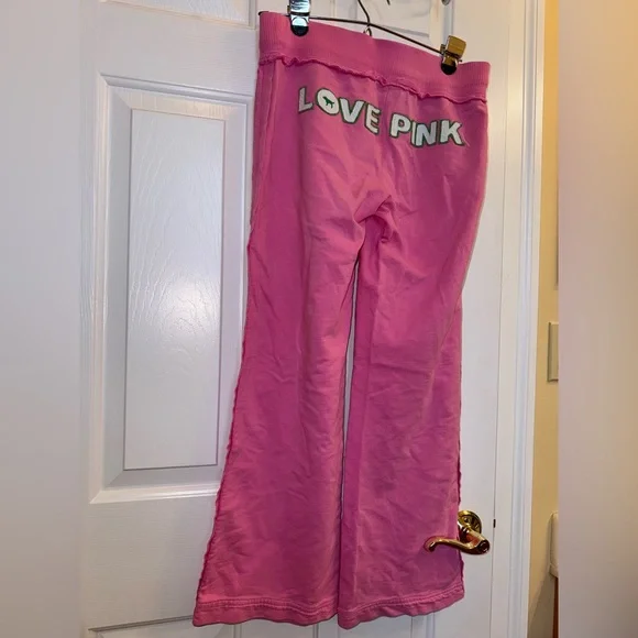 Victoria’s Secret PINK Sweatpants with Drawstring & Flared Bottom, Size XS